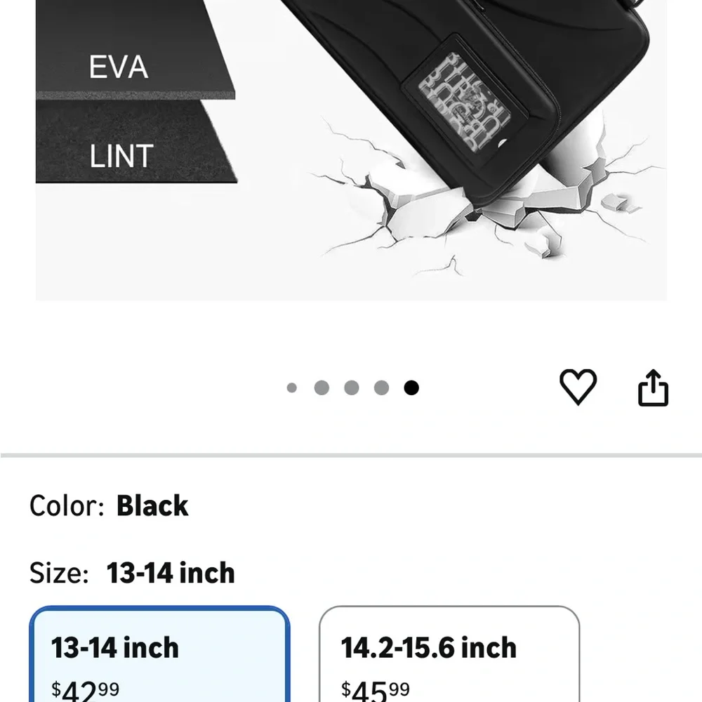 Black Laptop Sun Shade Case